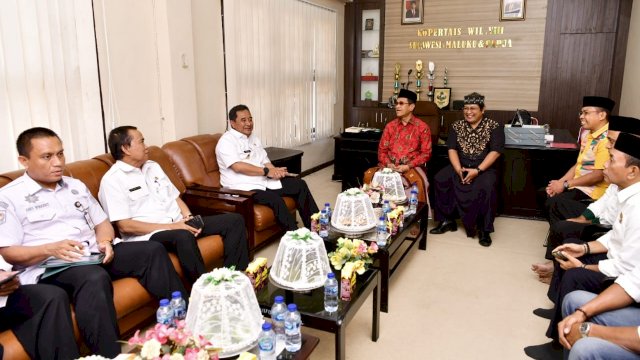 Pj Gubernur Sulsel Silaturahmi ke Ketua Pengadilan Tinggi Agama Makassar
