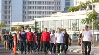 Pj Gubernur Jalan Pagi Bersama Pejabat OPD dan Anggota DPRD Sulsel
