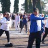 Pj Gubernur Bersama Istri Senam Pagi Bareng Pegawai Lingkup Pemprov Sulsel