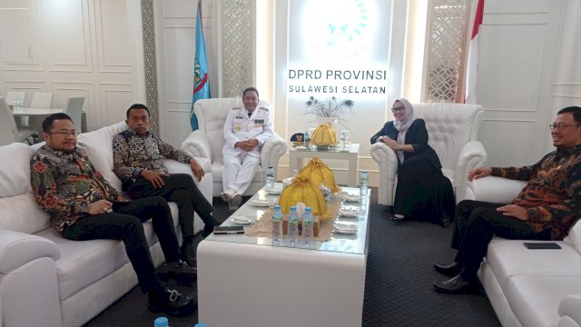Soal Utang dan Mutasi ASN Jadi Topik Diskusi Pimpinan DPRD dan PJ Gubernur Sulsel