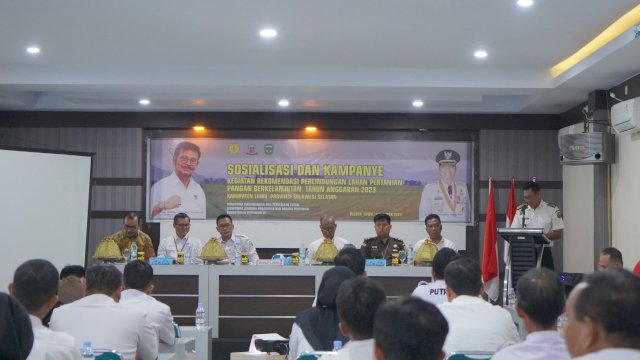 Distan Luwu Gelar Sosialisasi dan Kampanye Perlindungan Lahan Pertanian Pangan Berkelanjutan
