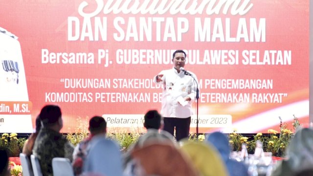 Pj Gubernur Sulsel Dorong Pelaku Usaha Hewan Ternak, Tingkatkan Produksi untuk Penanganan Stunting