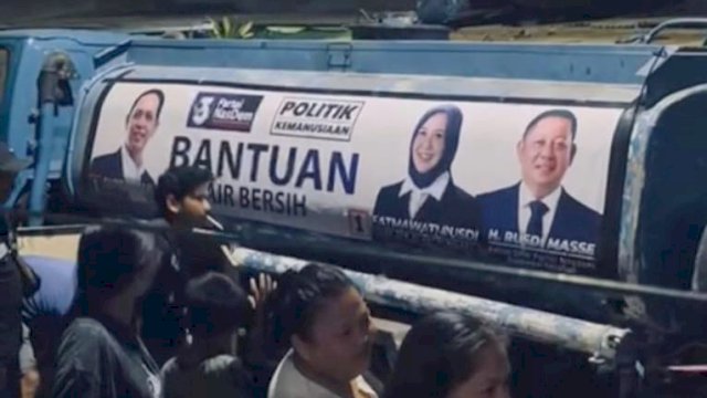 Anggota Fraksi Nasdem Supratman Bantu Warga Panakkukang dan Manggala Air Bersih
