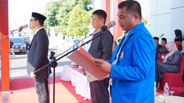 Peringatan Sumpah Pemuda ke 95, Wabup Edy Manaf Inspektur Upacara