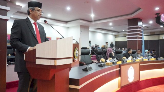 Pj Sekda Sulsel Hadiri Expose Ranperda APBD TA 2024 Bersama Banggar DPRD
