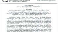 Ini 140 Calon Anggota KPU Lolos Tes Pisiko dan CAT