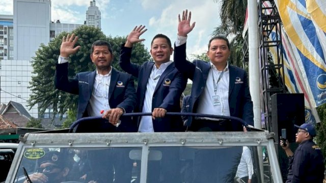 Antar Pasangan AMIN Daftar Ke KPU RMS: InsyaAllah, Kami Menang di Sulsel