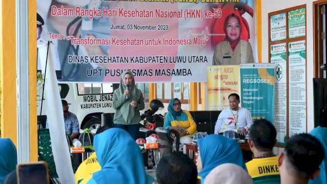 Bupati Lutra Hadiri Pencanangan Pengendalian Hipertensi Peringati HKN 2023.
