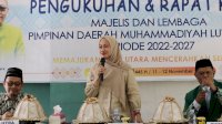Hadiri Pengukuhan Dan Raker Majelis LPD Muhammadiyah, Ini Pesan Bupati Lutra