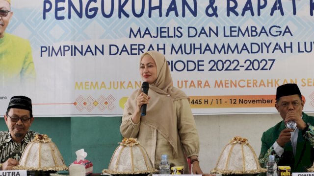 Hadiri Pengukuhan Dan Raker Majelis LPD Muhammadiyah, Ini Pesan Bupati Lutra