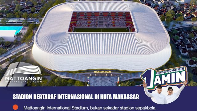 Bertemu Suporter PSM, Anies Baswedan Tunjukkan Desain Stadion Mattoangin