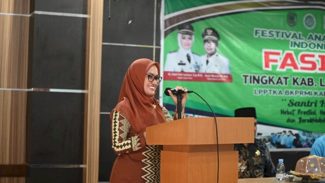 Bupati Luwu Utara, Indah Putri Indriani menilai Festival Anak Saleh bukan sekedar lomba, akan tetapi dari kegiatan ini jga dapat menumbuh kembangkan bakat dan kecerdasan spritual anak.