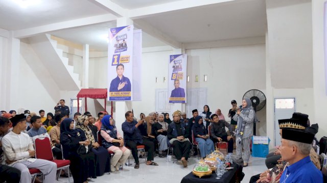 Istri RMS Resmikan Posko Pemenangan AMIN di Takalar