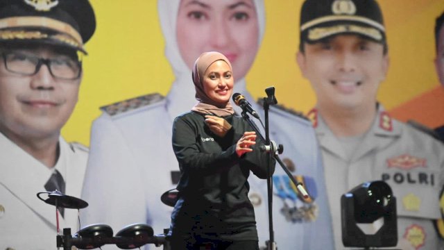 Bupati Luwu Utara Indah Putri Indriani berharap Masamba Maroa Expo bangkitkan perekonomian.&nbsp;