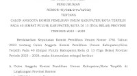 Ini Nama Nama Anggota KPU 7 Daerah di Sulsel yang Terpilih