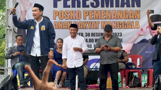 Ribuan Orang Hadiri Peresmian Posko Pemenangan Anak Rakyat di Manggala