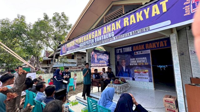 Rudianto Lallo Resmikan Posko Pemenangan Anak Rakyat Bantaeng