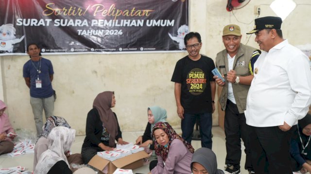 Logistik Pemilu di Pangkep Sudah Siap Dikirim Hingga ke Pulau Terluar