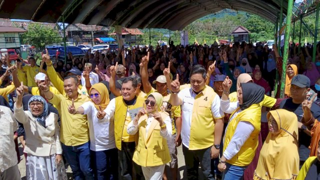 Ketua Golkar Barru Dan Caleg Barru  Kampanyekan NH