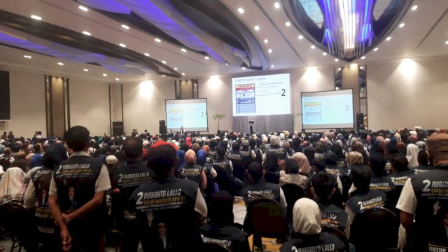 Rudianto Lallo Kukuhkan 1.200 Spartan Kawal Suara dan Pemilu Jurdil