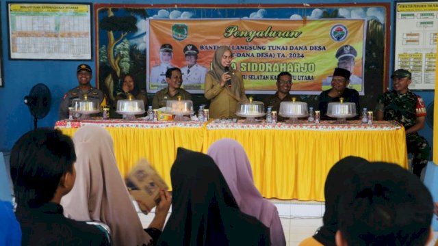 Bantuan Langsung Tunai Dana Desa 2024 Tiba di Desa Sidoroharjo Luwu Utara