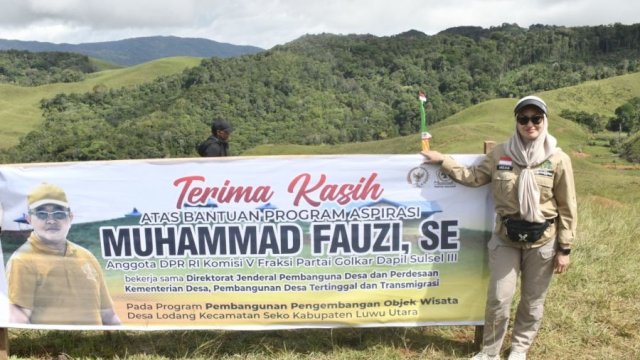 Objek Wisata Savana Sodangan di Desa Lodang, Kecamatan Seko, Luwu Utara kini telah resmi dibuka untuk pengunjung setelah Bupati Luwu Utara, Indah Putri Indriani, meresmikannya pada Senin (5/02/2023).