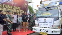 Pj Bupati Takalar Memimpin Pelepasan Logistik Pemilu Tahun 2024