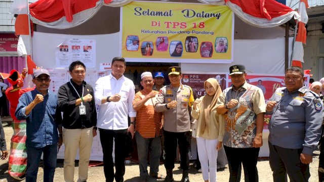 Bupati Gowa, Adnan Purichta Ichsan, turut mendampingi Penjabat (Pj) Gubernur Sulawesi Selatan, Bahtiar Baharuddin, dan Kapolda Sulsel, Irjen. Pol. Andi Rian R Djajadi, dalam 