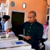 Kabid Humas Diskominfo SP Sulsel, Erlan Triska, Memanfaatkan Hak Pilih di TPS 42 Kelurahan Parang Tambung