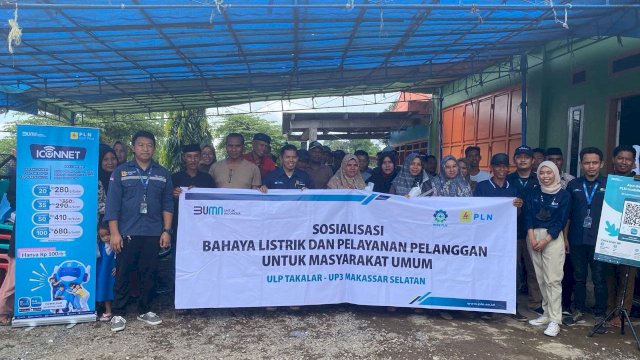 PLN Icon Plus dan PLN ULP Takalar mengadakan acara Sosialisasi Layanan PLN Icon Plus, Bahaya Listrik, dan Pelayanan Pelanggan untuk masyarakat umum di Kantor Desa Tonasa, Kecamatan Sanrobone, Kabupaten Takalar pada hari Selasa, 27 Februari 2024.