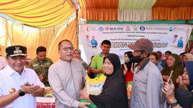 Wali Kota Makassar Moh Ramdhan Pomanto mengungkapkan apresiasi atas langkah konkret dan program Gerakan Pangan Murah (GPM) yang digulirkan oleh Penjabat Gubernur Sulawesi Selatan, Bahtiar Baharuddin.
