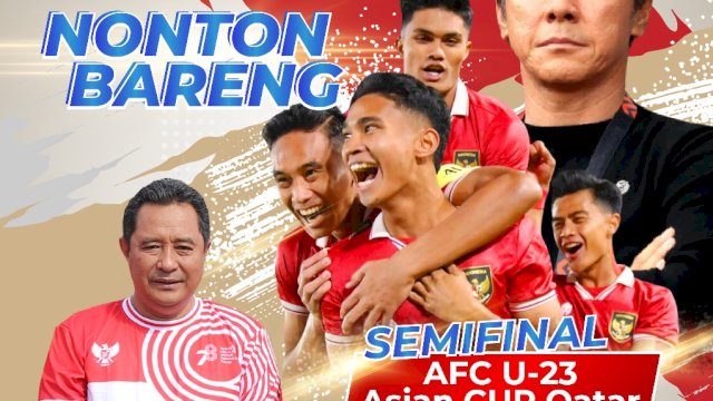 Nobar di Parepare, Pj Gubernur Sulsle Ajak Masyarakat Sulsel Dukung Timnas Indonesia