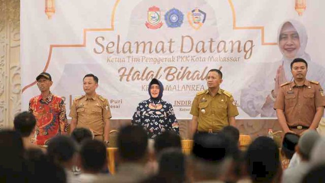 Indira Yusuf Hadiri Halal BI Halal Pemerintah Kecamatan Tamalanrea