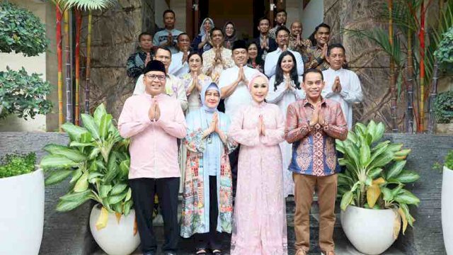 Ketua PKK Makassar Sambut Kedatangan Kapolda Sulsel Silaturahmi Lebaran