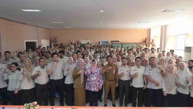 Ketua TP PKK Halal BI Halal Bersama Pegawai Bapenda