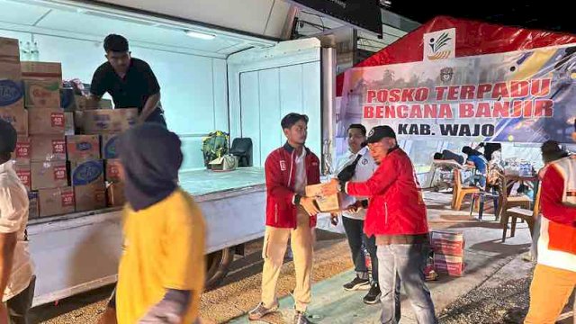 Bantuan Ika Unhas Tiba di Posko Bencana