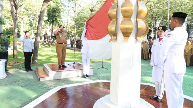 Pemkot Makassar Gelar Upacara Bendera Peringati Hari Kebangkitan Nasional ke-116