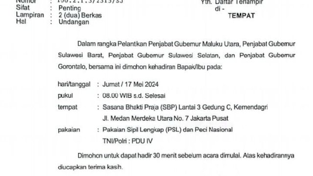 Mendagri Lantik Prof Sudan Sebagai PJ Gubernur Sulawesi Selatan