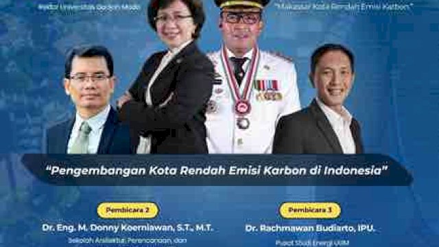 PSE UGM Undang Danny Pomanto Bicara Soal Emisi Carbon