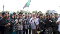 HMI Gowa Raya Geruduk DPRD Sulsel Tolak Kriminalisasi Aktivis dan Peraturan Pemerintah Tapera