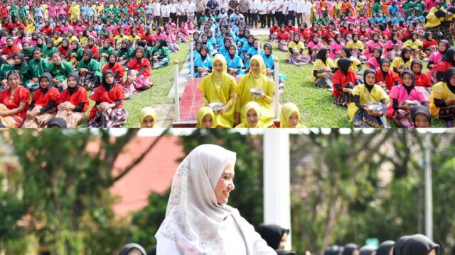 1.055 Siswi Luwu Utara Turut Pecahkan Rekor MURI dalam Festival Sulsel Menari