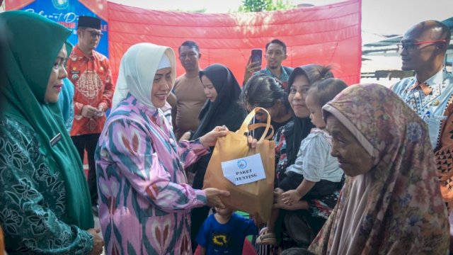 Target Makassar Zero Stunting, Ketua TP PKK Pantau Posyandu di Dua Kecamatan