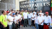 Danny Pomanto Ramaikan Jalan Santai Sehat Bahagia Gereja Katolik Paroki ST Paulus Tello