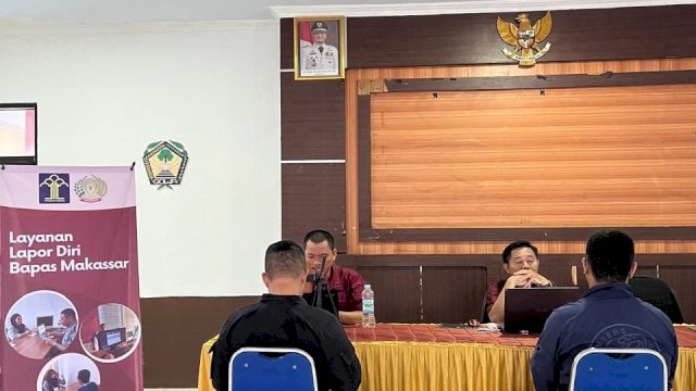 Sukses di Palangga, Bapas Makassar Inisiasi Program Lapor Diri di Kabupaten Maros