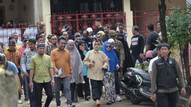 Ketua TP PKK Makassar, Indira Yusuf Ismail, Tinjau Persiapan Lomba Kelurahan Terpadu di Manggala