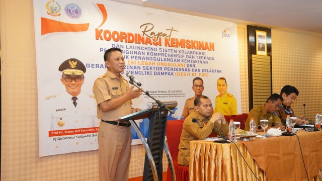 Plh Sekda Provinsi Sulsel Buka Rakor TKPK dan Luncurkan Program Inovatif Penanggulangan Kemiskinan