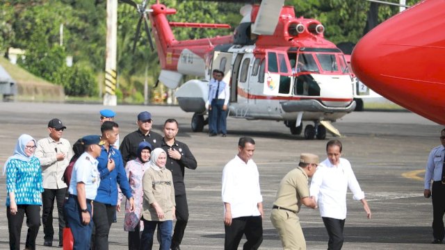 Danny Pomanto dan Istri Antar Presiden Jokowi Bertolak ke Jakarta Pasca Kunker di Sulsel