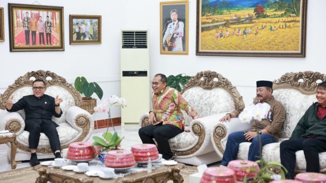 Menpan RB, Danny Pomanto, dan Adnan Gelar Dinner Bersama di Rujab Bupati Gowa