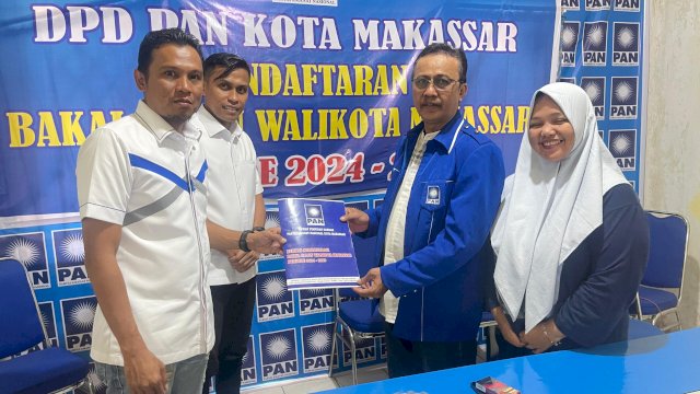Kembalikan Formulir Pendaftaran di PAN, ASA Siap Bersaing di Pilwalkot Makassar