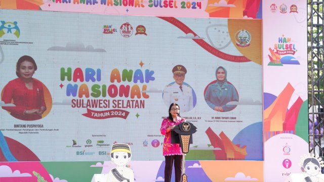 Bintang Puspayoga, Peringatan Hari Anak Nasional Tingkat Provinsi di Sulsel